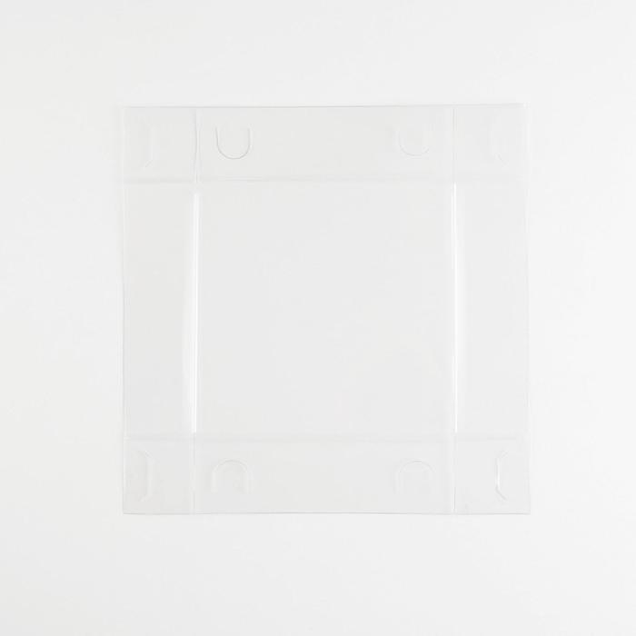 Коробка для цветов с PVC крышкой, розовая, упаковка подарочная, 12 х 12 х 12 см Коробка для цветов с PVC крышкой, розовая, упаковка подарочная, 12 х 12 х 12 см