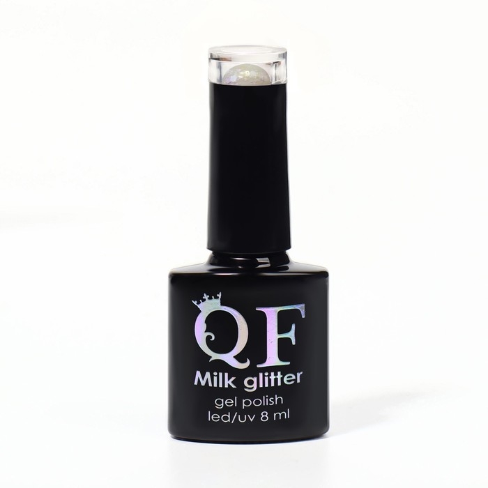 Гель лак для ногтей, &laquo;MILK GLITTER&raquo;, 3-х фазный, 8мл, LED/UV, цвет прозрачный (11)