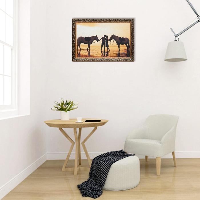 Гобеленовая картина Гобеленовая картина "Прогулка на закате" 44*64 см