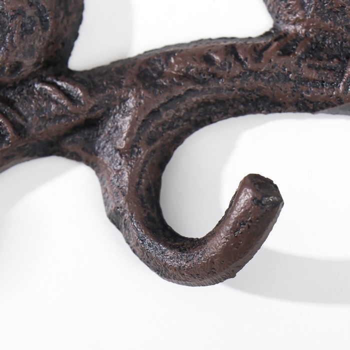 Крючки декоративные металл Крючки декоративные металл "Три птички на ветке" 23х3,5х10,5 см