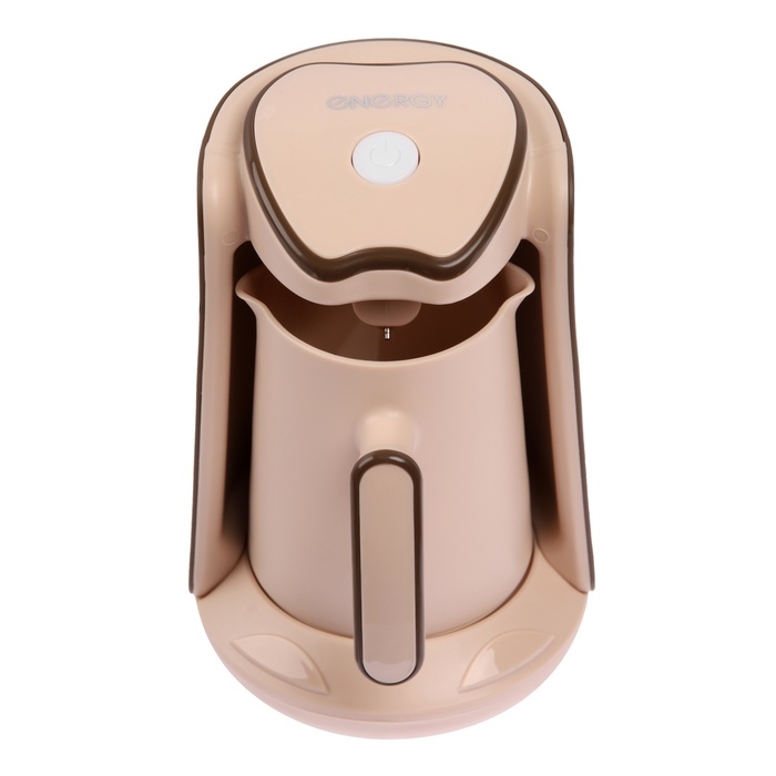 Турка электрическая Energy EN-251T, 600 Вт, 0.3 л, бежево-коричневая Турка электрическая Energy EN-251T, 600 Вт, 0.3 л, бежево-коричневая