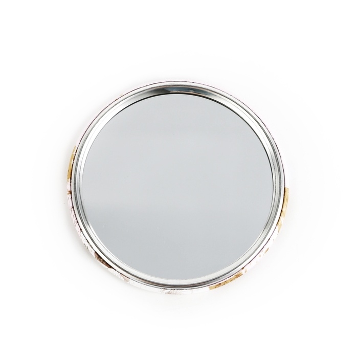 Зеркало карманное новогоднее «Новый год: Змея в цветах», диам.7 см Зеркало карманное новогоднее «Новый год: Змея в цветах», диам.7 см