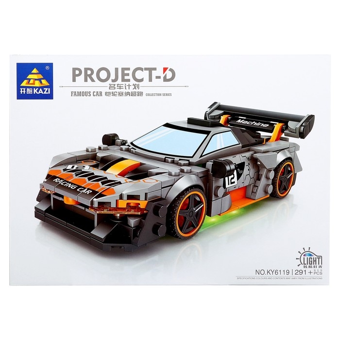 Конструктор Гонка &laquo;Драйв&raquo;, световые эффекты, 291 деталь