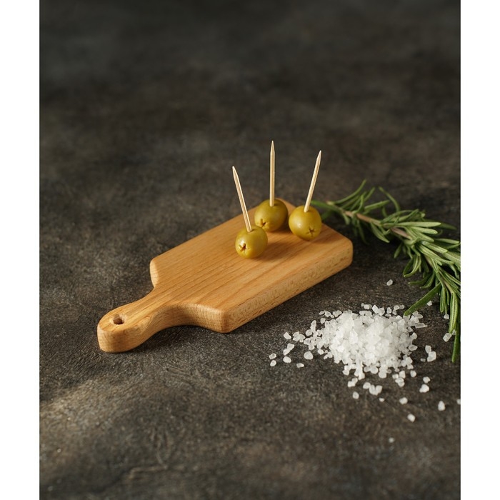 Доска разделочная для канапе и фудфото Доляна, прямоугольная, 15×7×1,6 см, цельный бук Доска разделочная для канапе и фудфото Доляна, прямоугольная, 15×7×1,6 см, цельный бук