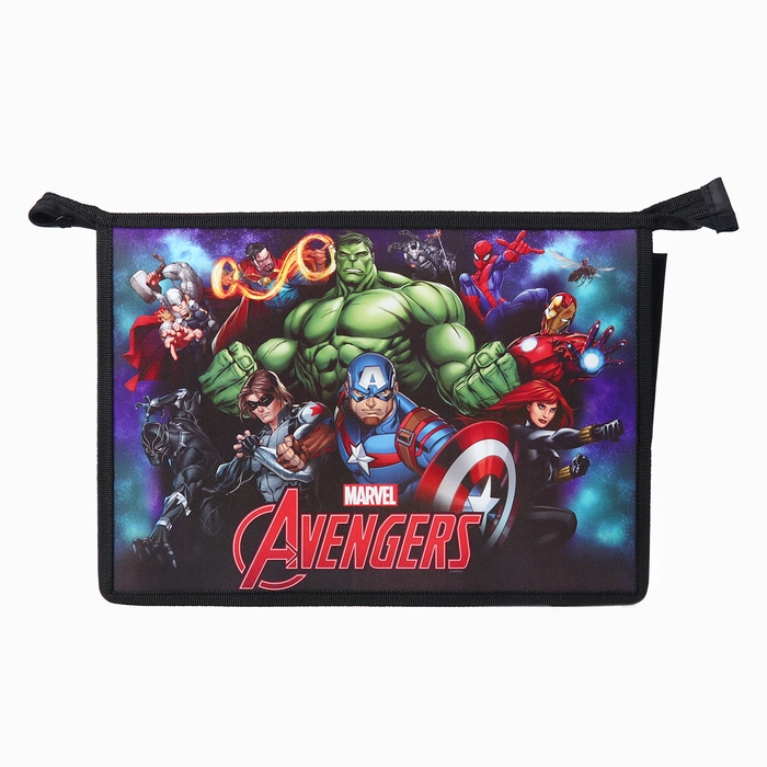 Папка д/тетрадей А4 молния сверху пластик ПМ-А4-29, Мстители Папка д/тетрадей А4 молния сверху пластик ПМ-А4-29, Мстители