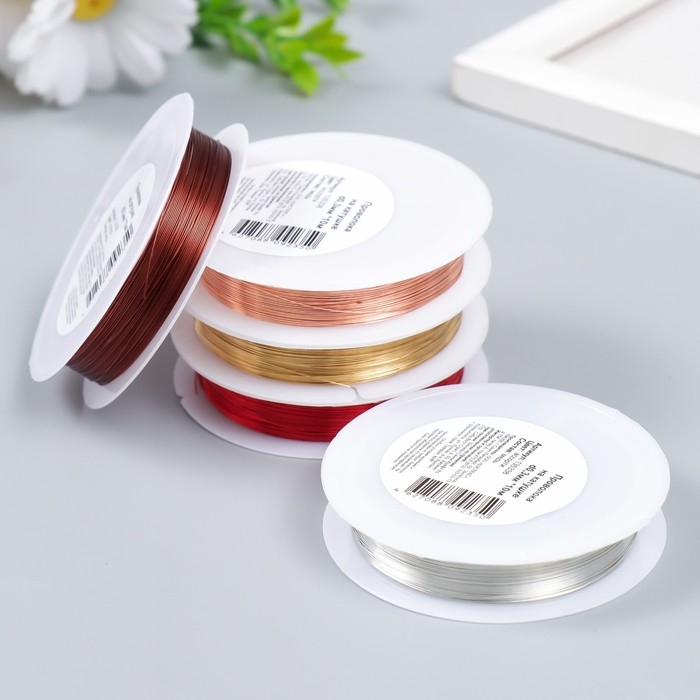 Проволока медная для творчества  Проволока медная для творчества "Astra" 0,3 мм, 10 м, МИКС