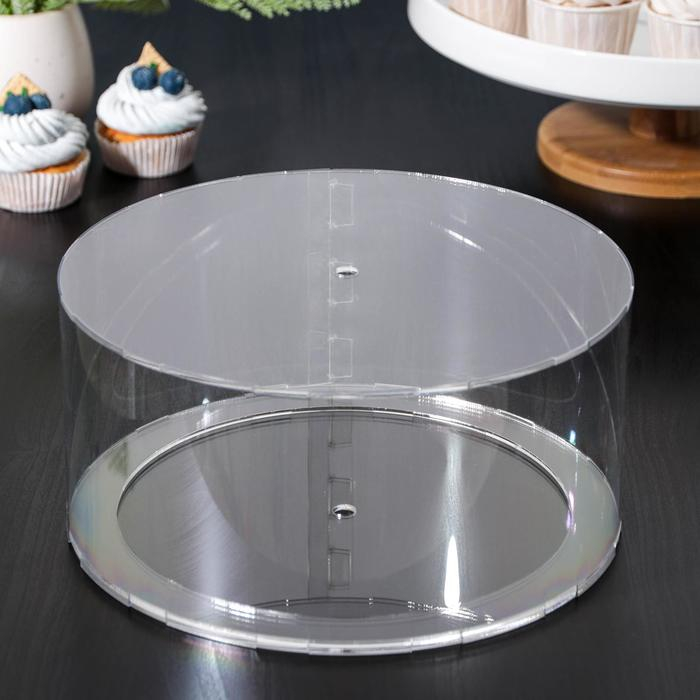 Фальшярус для торта, цилиндр, d=25 см, h=12 см, цвет прозрачный Фальшярус для торта, цилиндр, d=25 см, h=12 см, цвет прозрачный