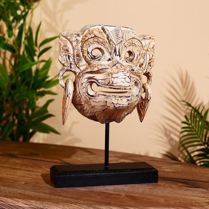 Маска Маска "Хануман" на подставке, албезия 30 см