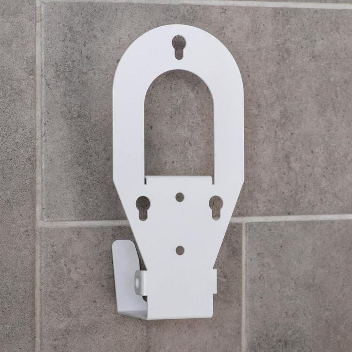 Дозатор для антисептика локтевой, 1 л, с держателем, цвет белый Дозатор для антисептика локтевой, 1 л, с держателем, цвет белый