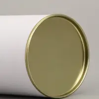 Тубус белый 73&times;110 мм (90 мм внутренняя высота), картон, металлическая крышка