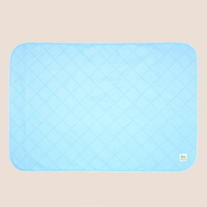Пелёнка для животных многоразовая впитывающая, 70 х 100 см, голубой Пелёнка для животных многоразовая впитывающая, 70 х 100 см, голубой