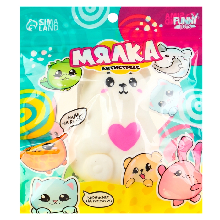 Антистресс сквиш мялка «Мишутка»,с пастой, в пакете Антистресс сквиш мялка «Мишутка»,с пастой, в пакете