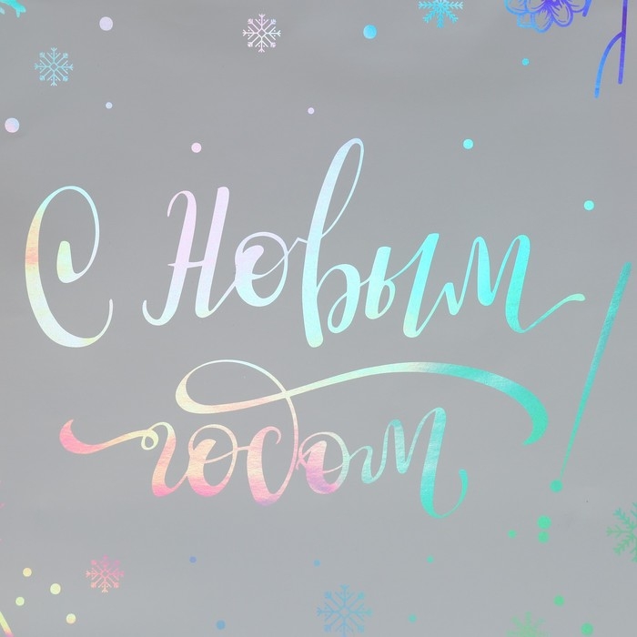 Пакет голографический вертикальный «Яркого Нового Года», 26 х 30 х 9 см Пакет голографический вертикальный «Яркого Нового Года», 26 х 30 х 9 см