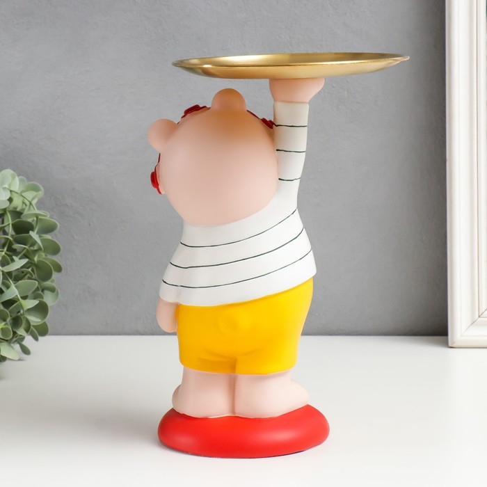 Сувенир полистоун подставка Сувенир полистоун подставка "Медвежонок в жёлтых шортиках" 28х17х21 см
