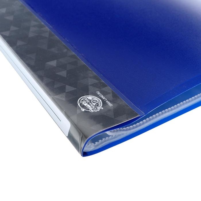 Папка с 30 вкладышами А4, 500 мкм, Calligrata, карман на корешке, черничная Папка с 30 вкладышами А4, 500 мкм, Calligrata, карман на корешке, черничная