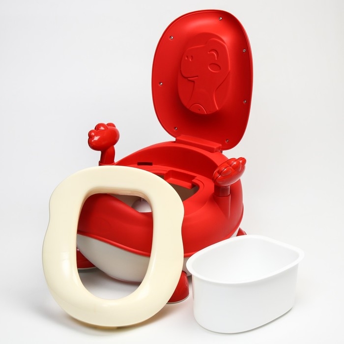 Горшок детский «Динозаврик», цвет красный Горшок детский «Динозаврик», цвет красный