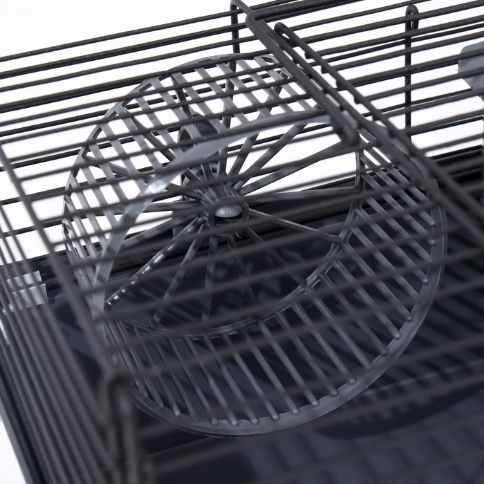 Клетка-мини для грызунов Клетка-мини для грызунов "Пижон" №1-1, с наполнением, 27 х 15 х 13 см, серая