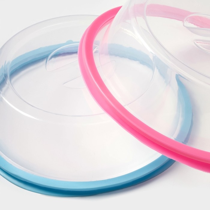 Крышка для СВЧ Доляна, 20×20×6 см, цвет МИКС Крышка для СВЧ Доляна, 20×20×6 см, цвет МИКС