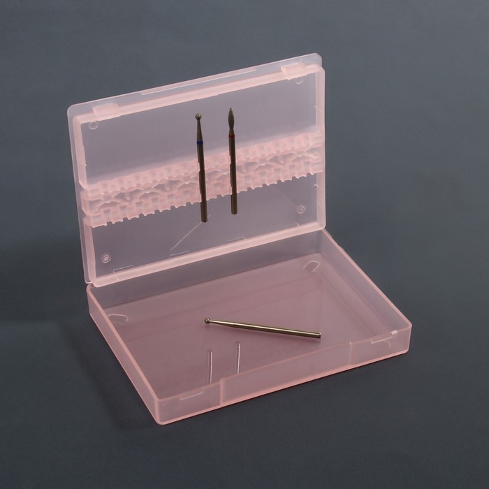 Органайзер для фрез, 14 отделений, 10 × 7,5 см, цвет МИКС Органайзер для фрез, 14 отделений, 10 × 7,5 см, цвет МИКС