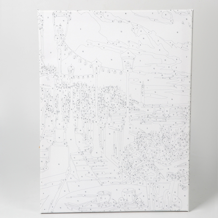 Картина по номерам с подрамником и гирляндой «Набережная», 30 х 40 см Картина по номерам с подрамником и гирляндой «Набережная», 30 х 40 см