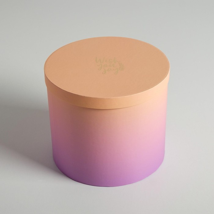 Набор шляпных коробок для цветов 4 в 1, упаковка подарочная, «Градиент», 14 х 13 см - 20 х 17,5 см