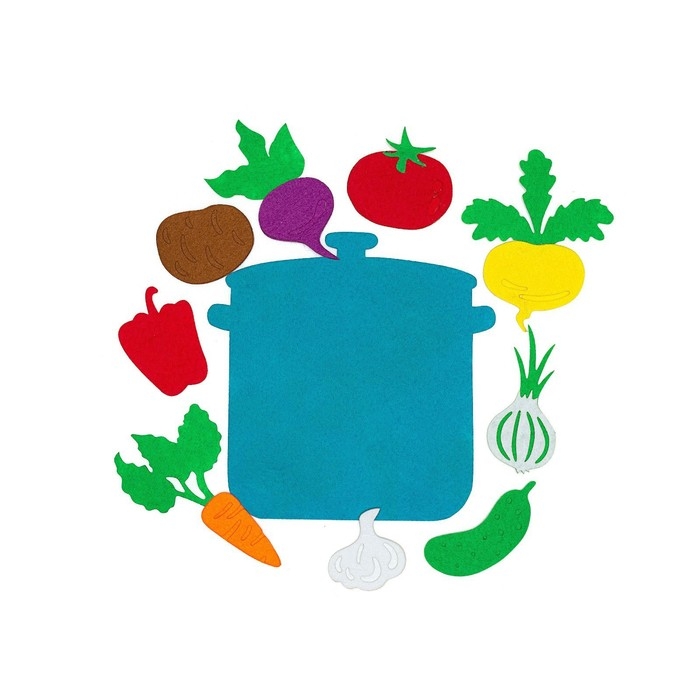 Игра-конструктор «Овощное ассорти», с игровым полем, 10 деталей