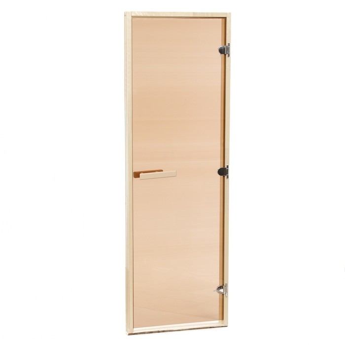 Дверь для бани и сауны Дверь для бани и сауны "Бронза", размер коробки 200х70 см, липа, 8 мм