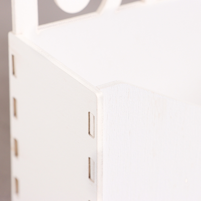 Кашпо деревянное 18×6×20 см Конверт Радель  Кашпо деревянное 18×6×20 см Конверт Радель "Дуновение", белый Дарим Красиво