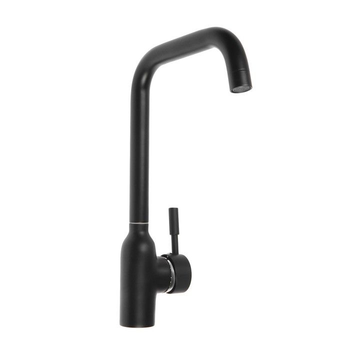 Смеситель для кухни ZEIN ZF-012, с высоким изливом, картридж керамика 40 мм, латунь, черный Смеситель для кухни ZEIN ZF-012, с высоким изливом, картридж керамика 40 мм, латунь, черный