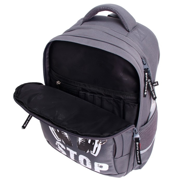 Рюкзак молодежный Bruno Visconti 40 x 30 x 17 см, Music, пенал в подарок Рюкзак молодежный Bruno Visconti 40 x 30 x 17 см, Music, пенал в подарок