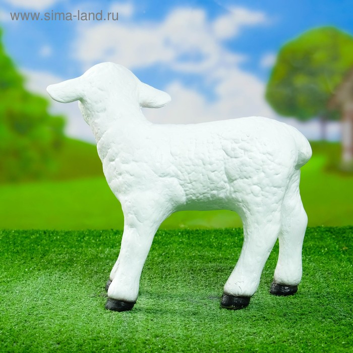 Садовая фигура  Садовая фигура "Барашек маленький" 31х16х27см