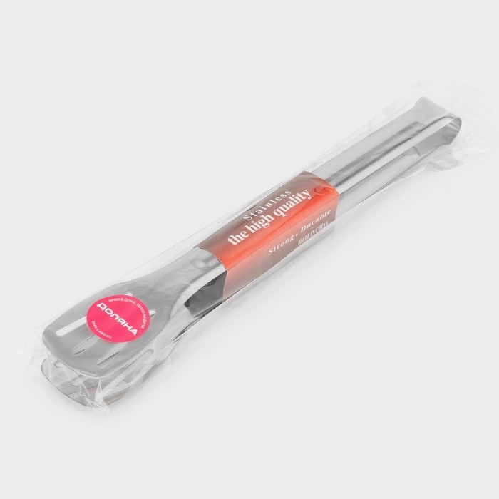Щипцы кухонные Доляна «Лопатка», 304 сталь, 28,5 см, цвет серебристый Щипцы кухонные Доляна «Лопатка», 304 сталь, 28,5 см, цвет серебристый