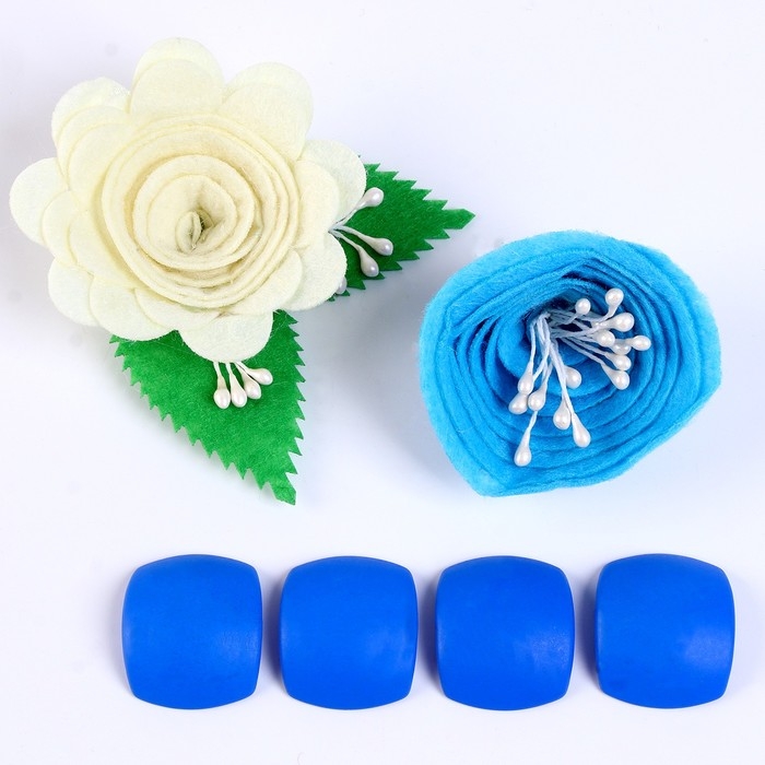 Набор для творчества: декор из фетра и набор бусин «Цветочное наслаждение» Набор для творчества: декор из фетра и набор бусин «Цветочное наслаждение»