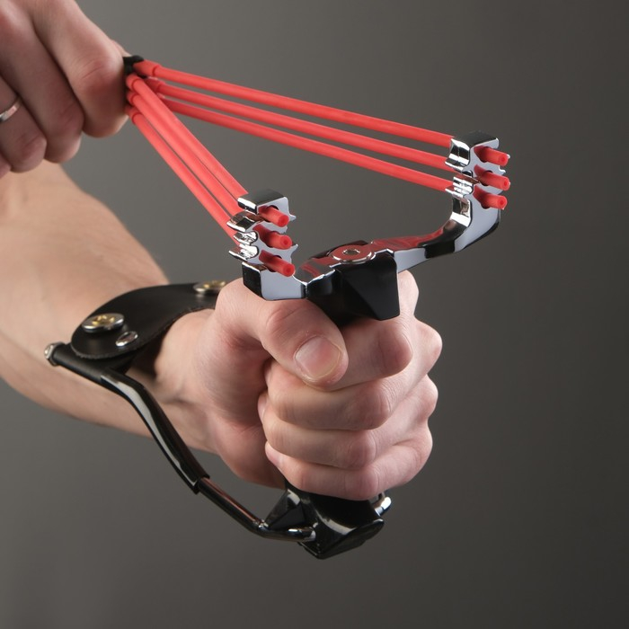 Рогатка спортивная Рогатка спортивная "Стрельба" с упором, металл, микс