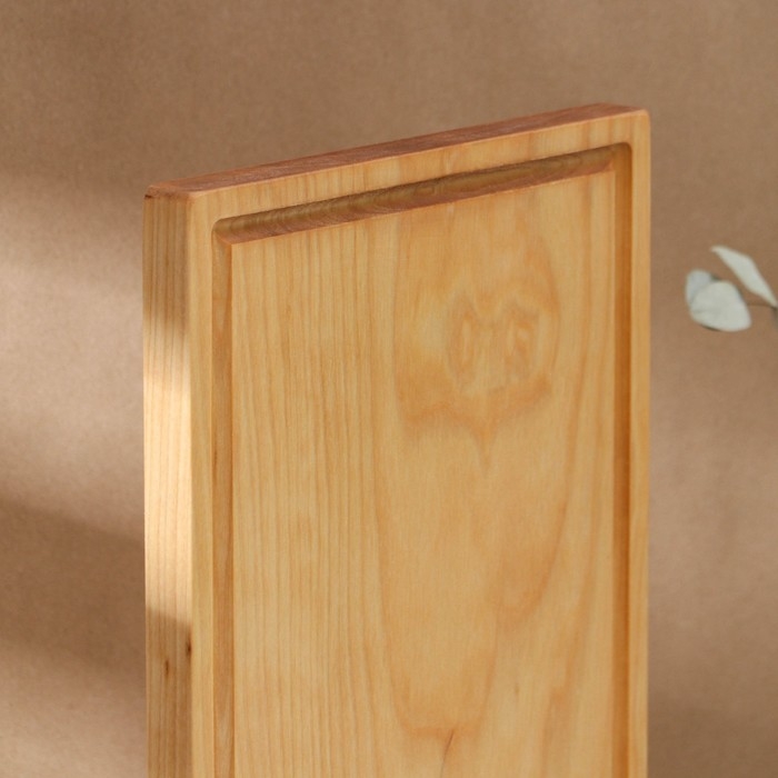 Доска разделочная деревянная с кровостоком Adelica, 40×20×2 см, покрыта маслом, цельная берёза Доска разделочная деревянная с кровостоком Adelica, 40×20×2 см, покрыта маслом, цельная берёза