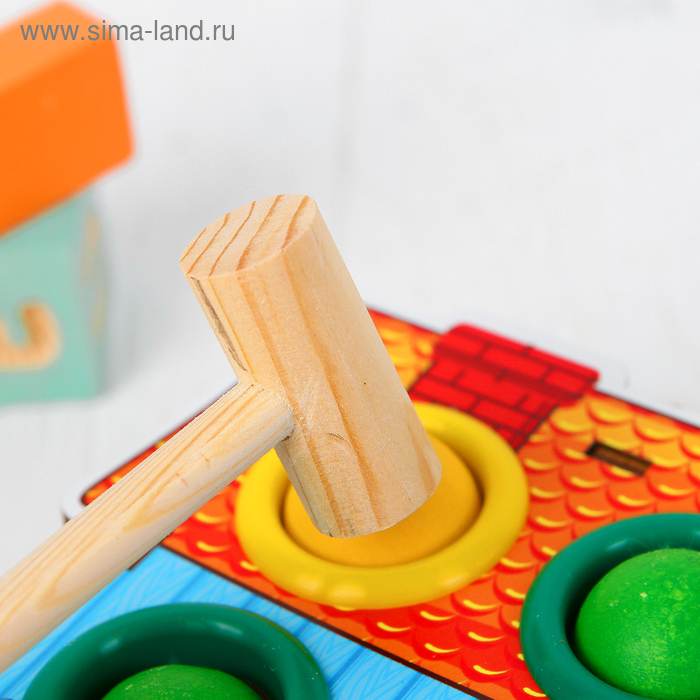 Стучалка-сортер «Домик», с молотком Стучалка-сортер «Домик», с молотком