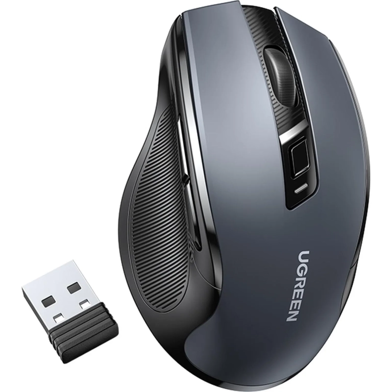 Мышь компьютерная UGREEN MU006 (15063) WLS, 2.4G 4000DPI, АА, черный