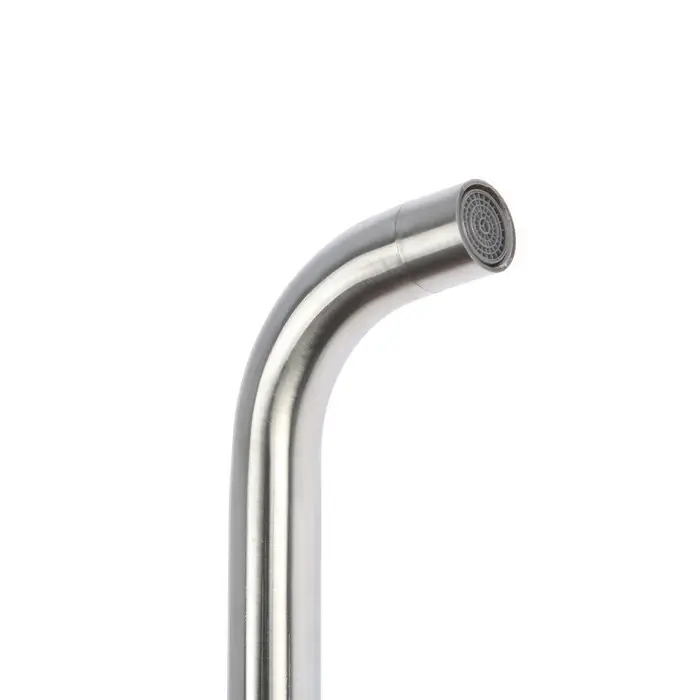 Смеситель для кухни ZEIN Z2389, высокий излив, картридж керамика 35 мм, нерж. сталь, сатин