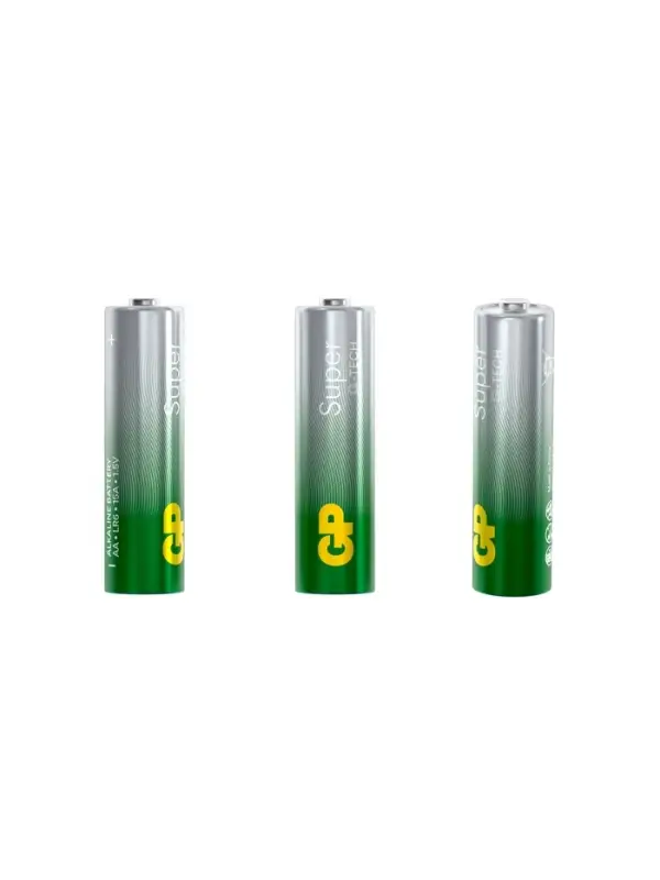 Батарейка алкалиновая GP Super, AA, LR6-4BL, 1.5 В, блистер, 4 шт.