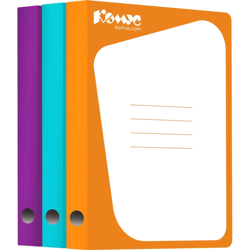 Скоросшиватель картон. Комус каширован.картон 30мм оранжевый
