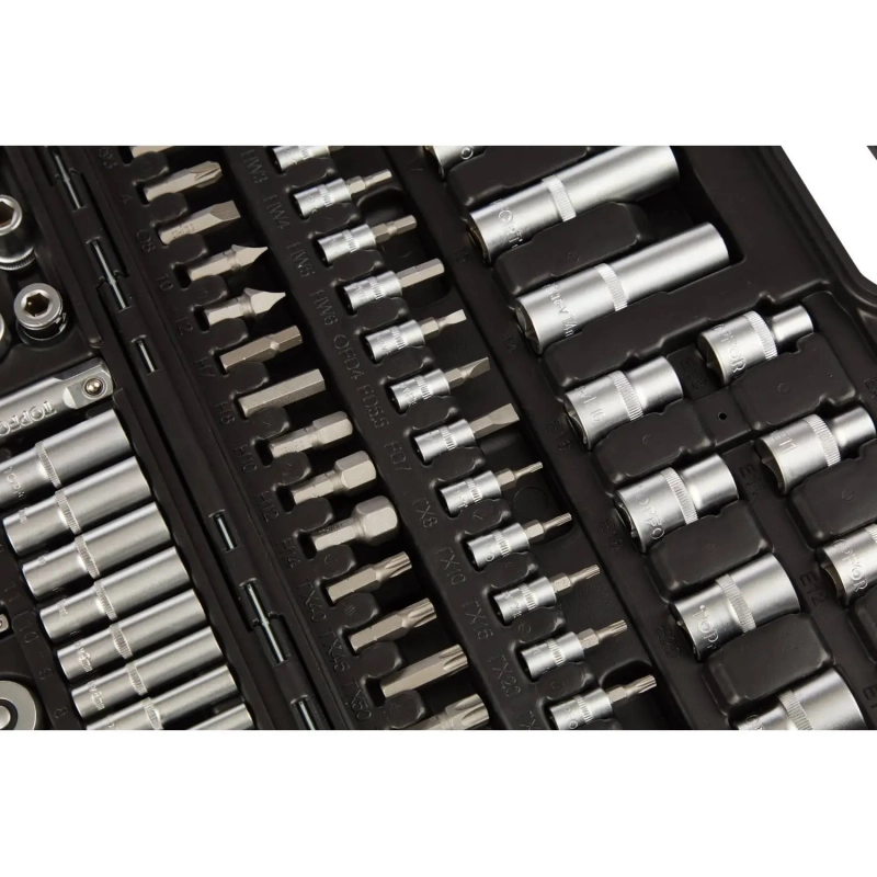 Набор инструмента Topfort 110 предметов 1/4 и 1/2