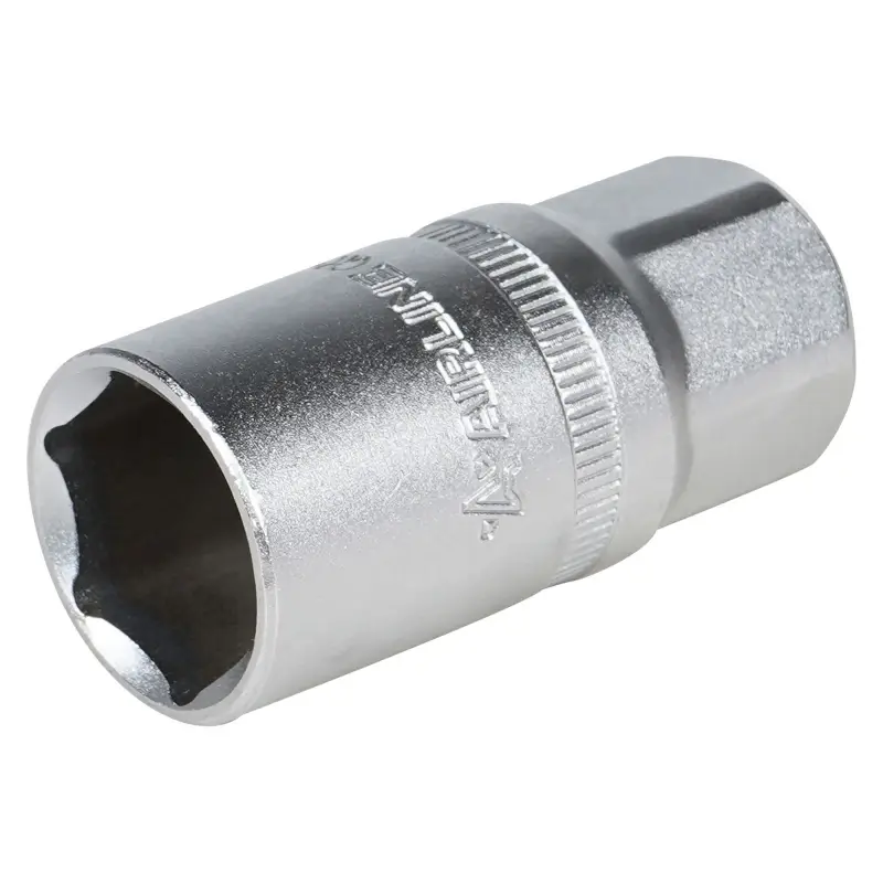Головка торцевая 1/2"DR шестигранная 21мм свечная, резиновый фиксатор