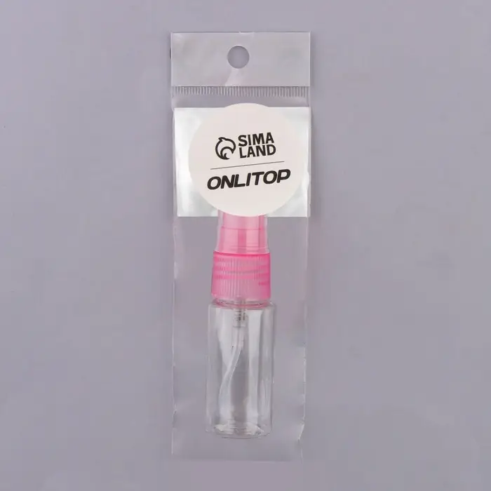 Бутылочка для хранения, с распылителем, 20 мл, МИКС, прозрачная Бутылочка для хранения, с распылителем, 20 мл, МИКС, прозрачная