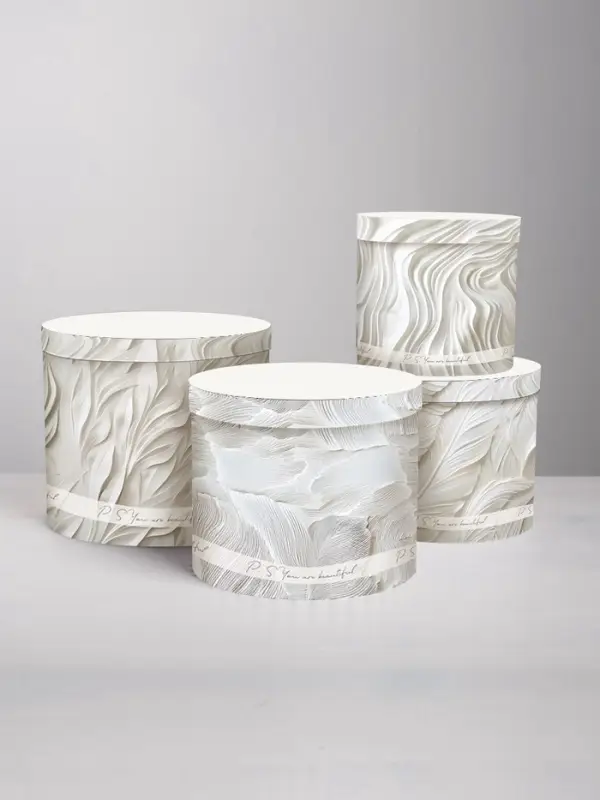 Набор шляпных коробок 4 в 1 You are beautiful, 14 &times; 13 см - 20 &times; 17,5 см