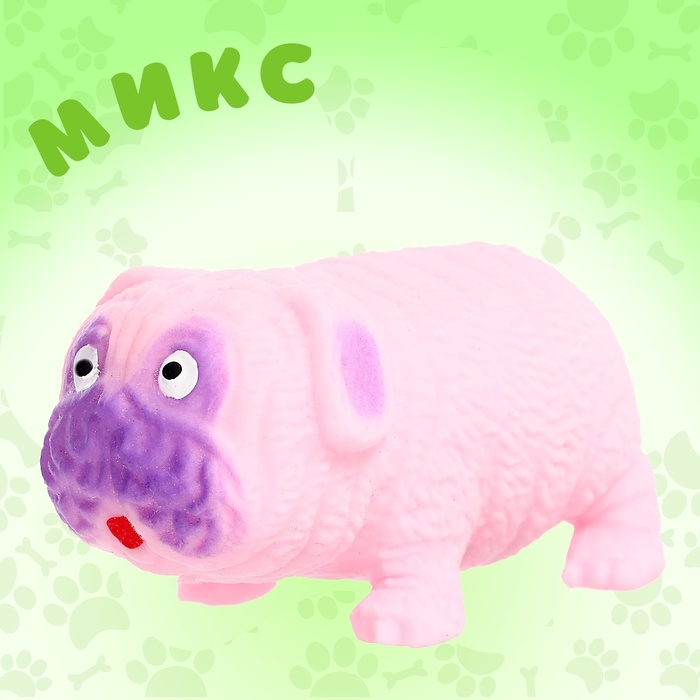 Фигурка-тянучка «Собака», цвет МИКС Фигурка-тянучка «Собака», цвет МИКС