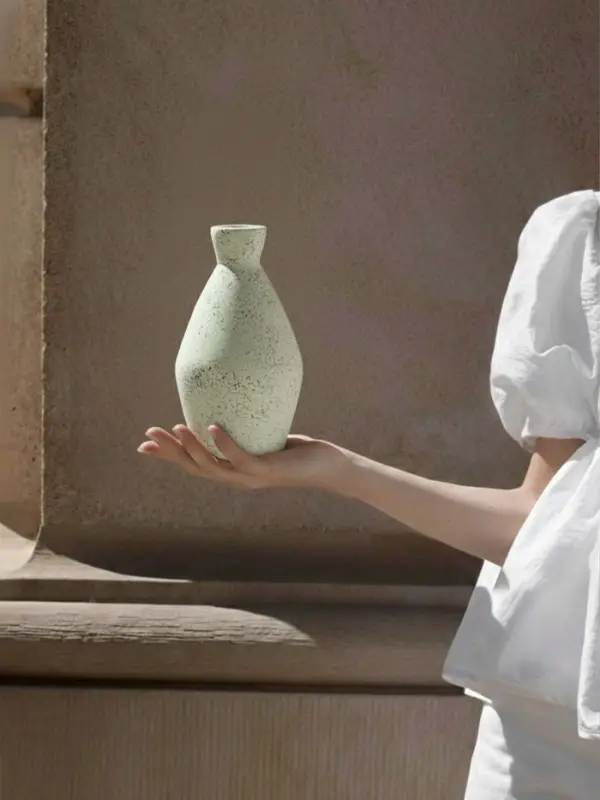 Ваза терракота &laquo;Эдесса&raquo;, 13&times;13&times;24 см, керамика