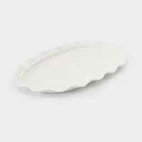 Блюдо сервировочное Breeze, 30.5&times;19&times;2 см, керамика, белое