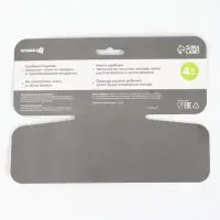 Нагрудник Крошка Я с карманом для девочки, непромокаемый, на липучке