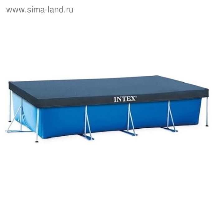 Тент на прямоугольный каркасный бассейн 300 х 201 см, 28038 INTEX Тент на прямоугольный каркасный бассейн 300 х 201 см, 28038 INTEX