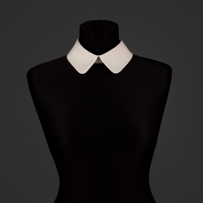 Воротник съёмный, диаметр горловины = 22 см, 42 × 6 см, цвет айвори Воротник съёмный, диаметр горловины = 22 см, 42 × 6 см, цвет айвори